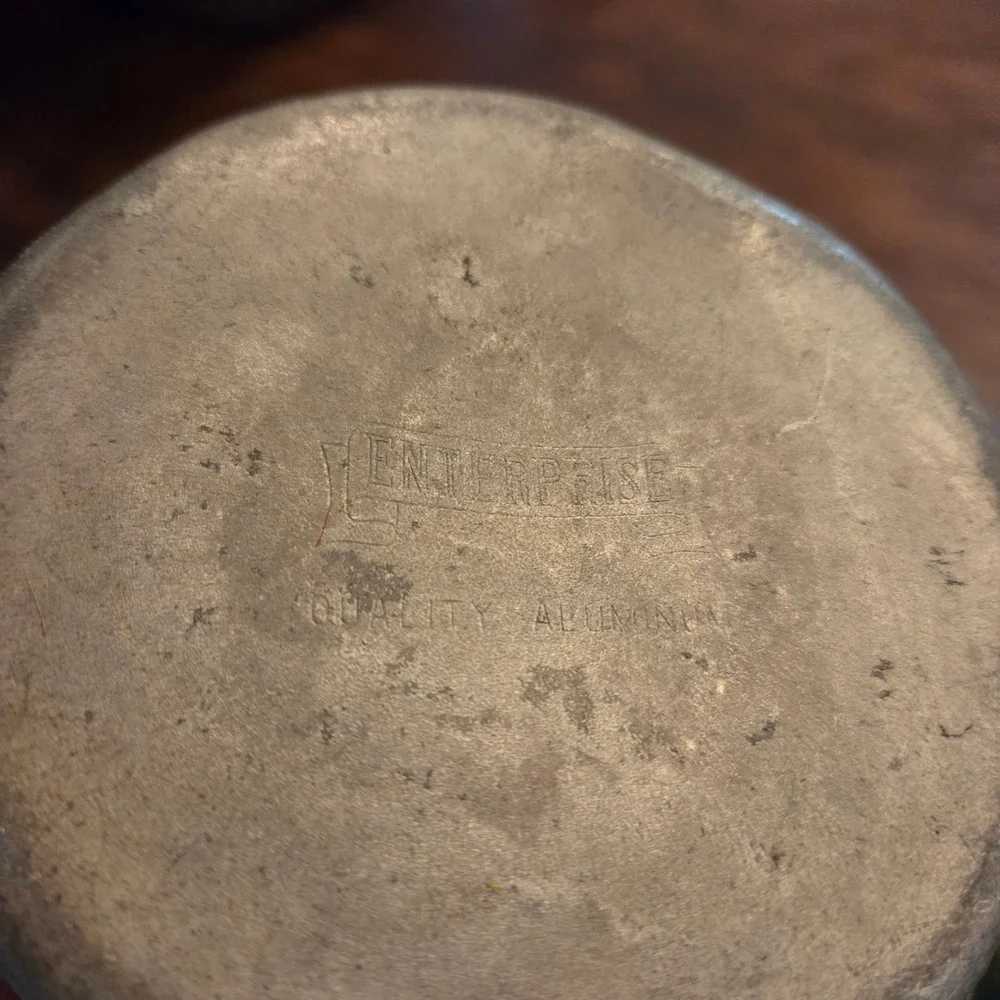 Vintage Enterprise Quality Aluminum Small Saucepan Rustic Farmhouse Decor 10.5in
